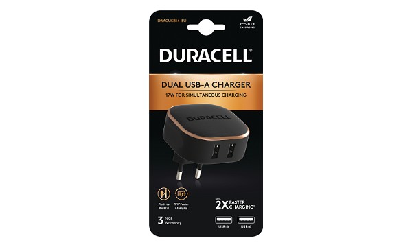 Duracell Dual 17W USB-A-lader