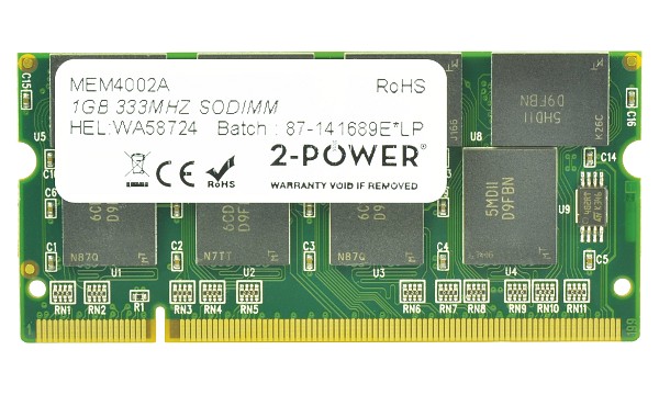 Satellite M30-604 1GB PC2700 333MHz SODIMM