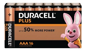 Duracell Plus Power AAA 16 pakke av Batterier