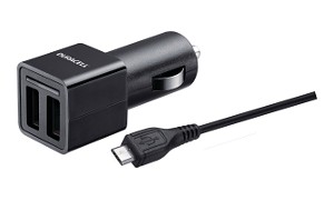 2x2.4A In-Car Charger + Micro USB Cable