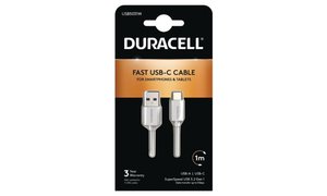 Duracell 1m USB-A til USB-C-kabel