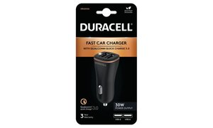 Duracell 18W + 12W dobbel USB-A-lader for bruk i bilen