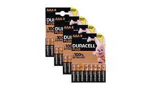 Duracell Plus 32x AAA spesialtilbudspakke