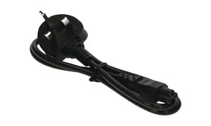 AC Mains Lead Cloverleaf UK 1M - Black